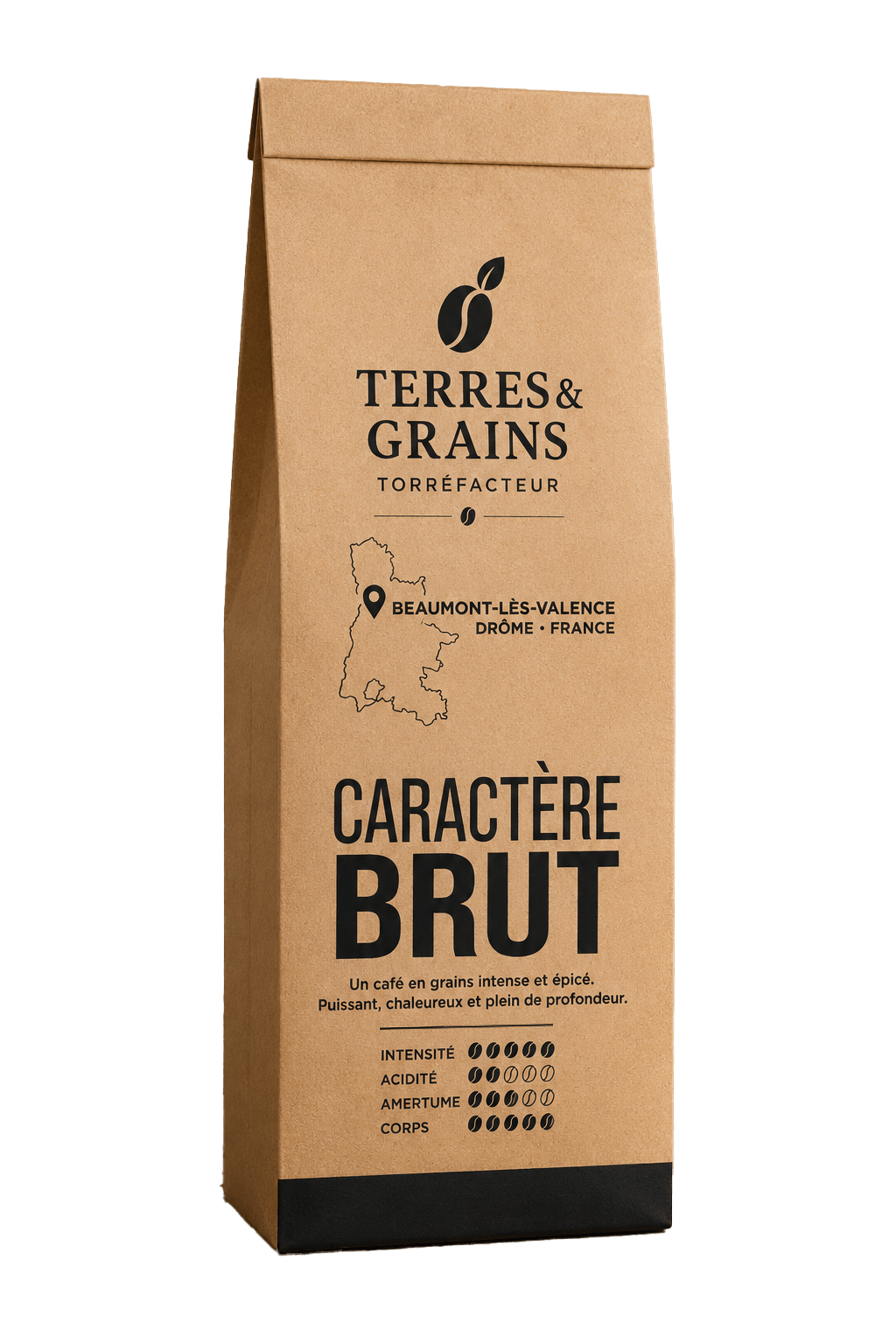 Paquet de café Terres & Grains Beaumont-lès Valence