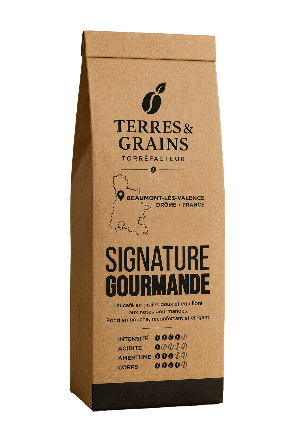 Paquet de café Terres & Grains Beaumont-lès Valence